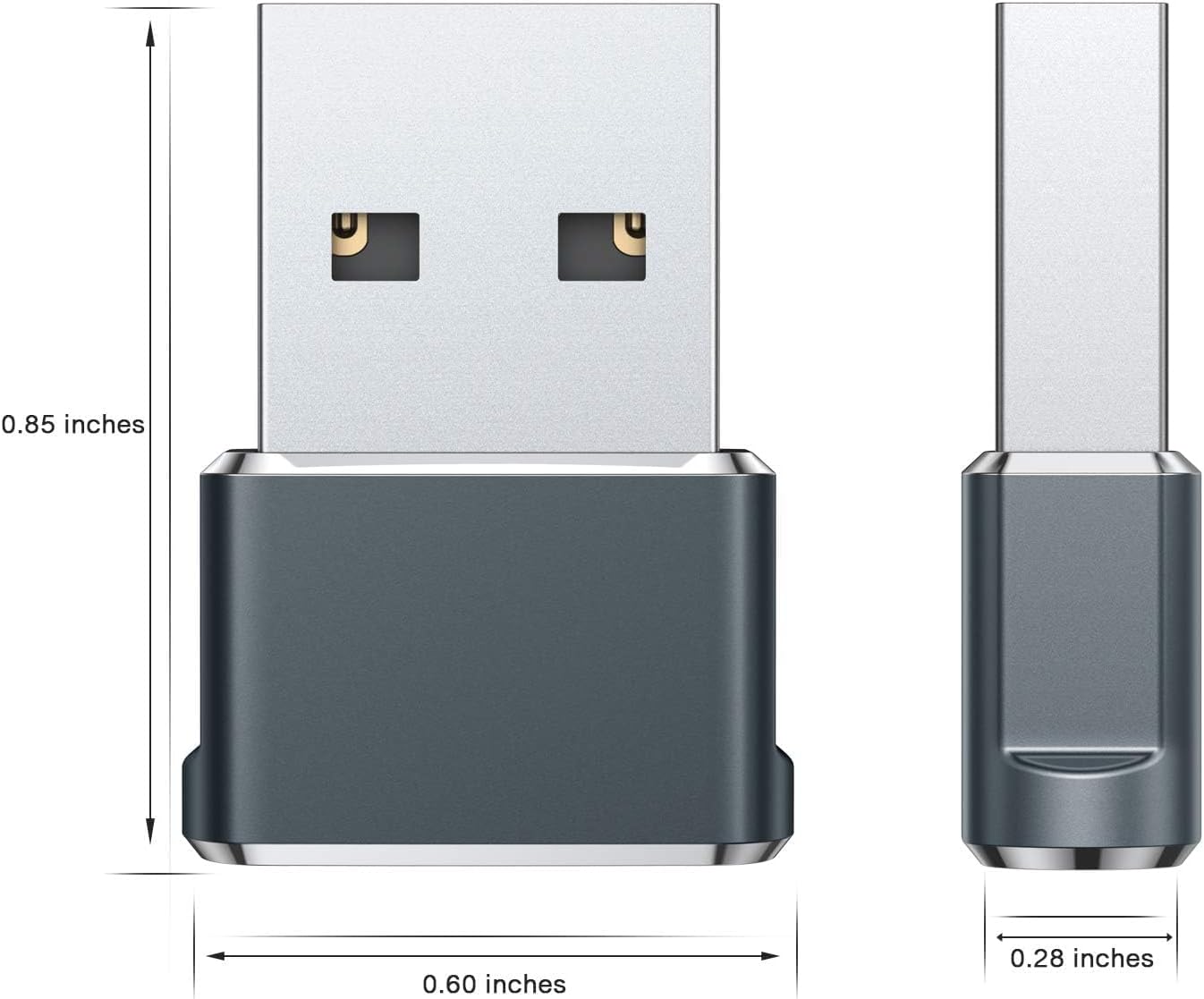 USB Wireless Adapter 3-Pack – Mini Size 0.85" USB Dongle for PC/Laptop/Desktop, High-Speed Plug-and-Play Receiver (0.85 × 0.60 × 0.28 inches)