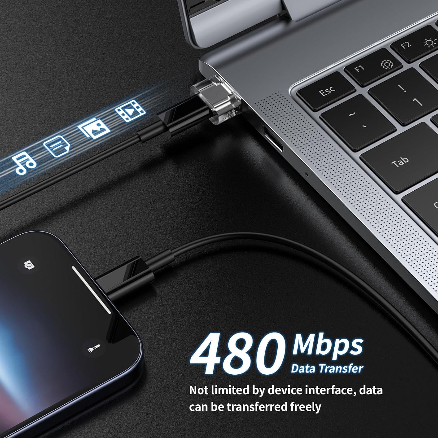 5-Pack Mini USB to Type-C Adapter | Ultra Compact Converter | Stable Data Transfer & Charging | Universal Compatibility